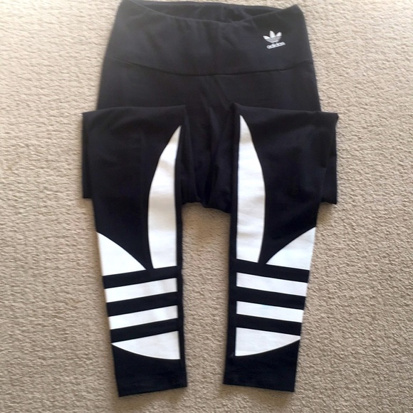 Adidas Originals Large Logo Leggings - Join the Rebel Movement! - Picture 2 of 14